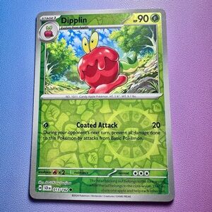 dipplin [reverse holo] - 013/142 (common) — pokemon: stellar crown